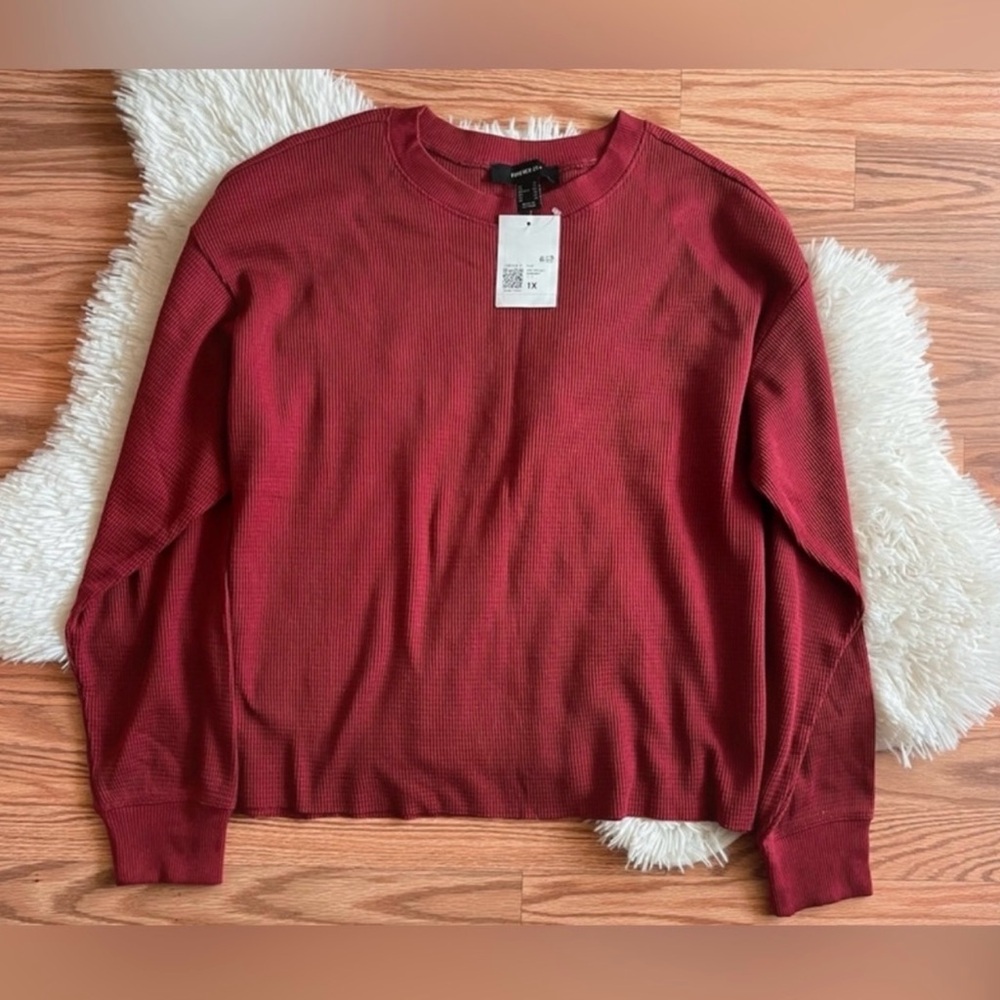 Forever 21 Waffle Knit Crop